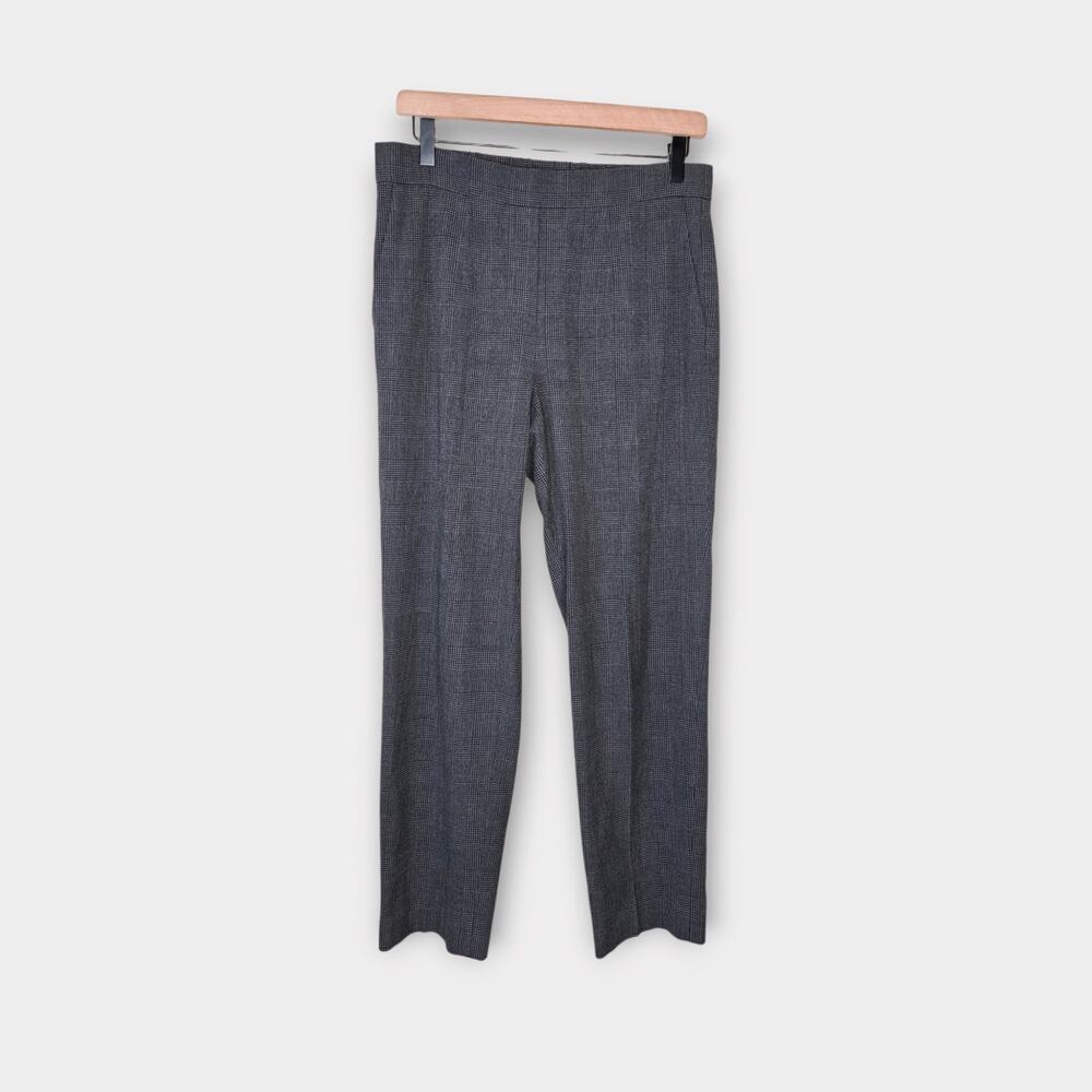 Babaton Conan Gray Plaid Houndstooth Pull On Pants Women's Sz 8
